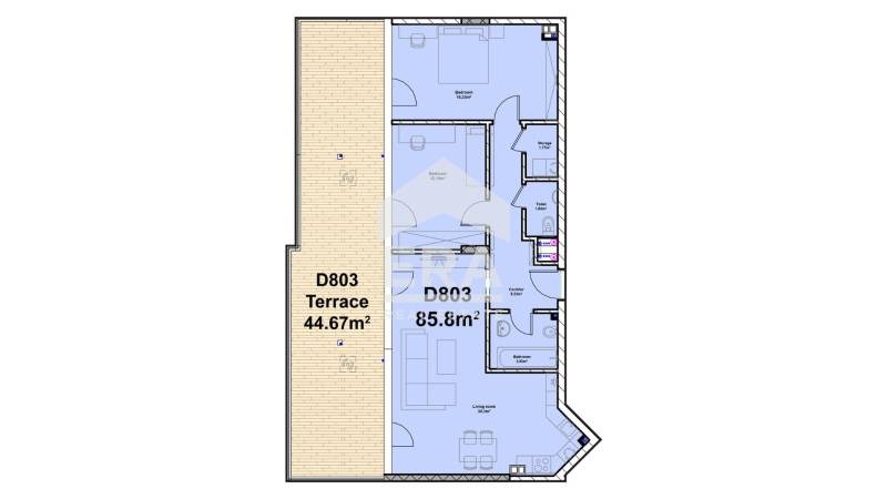 Продава 3-СТАЕН, гр. София, Полигона, снимка 2 - Aпартаменти - 48945687