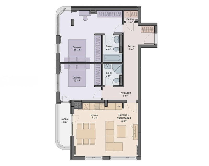 Продава  3-стаен град София , Люлин - център , 127 кв.м | 50931941 - изображение [4]