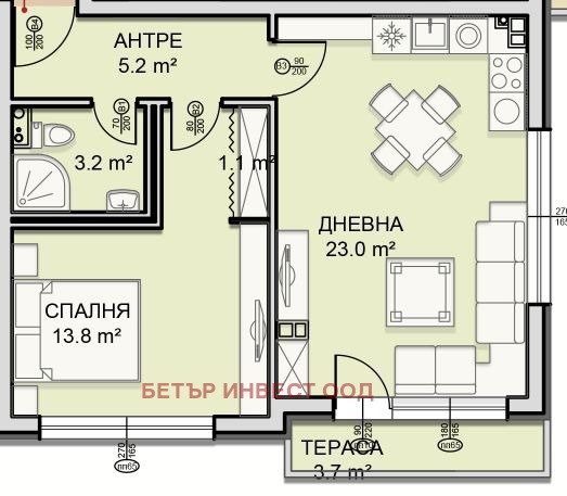 À venda  1 quarto Sofia , Studentski grad , 72 m² | 10261076