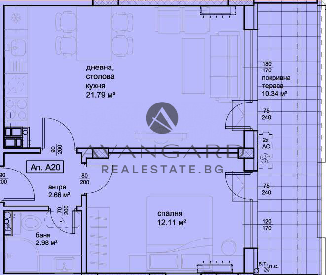 À venda  1 quarto Plovdiv , Hristo Smirnenski , 71 m² | 87765255 - imagem [5]