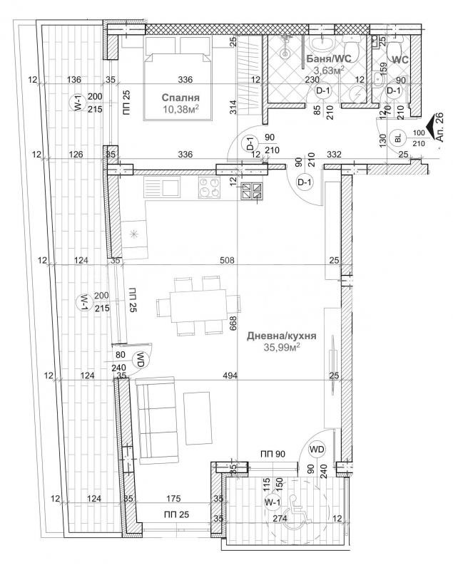 Продава 2-СТАЕН, гр. Варна, Левски 1, снимка 4 - Aпартаменти - 48135046