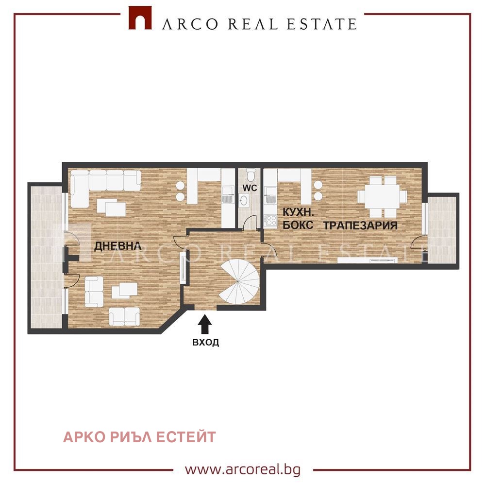 Продава МЕЗОНЕТ, гр. София, Център, снимка 4 - Апартаменти - 53884715