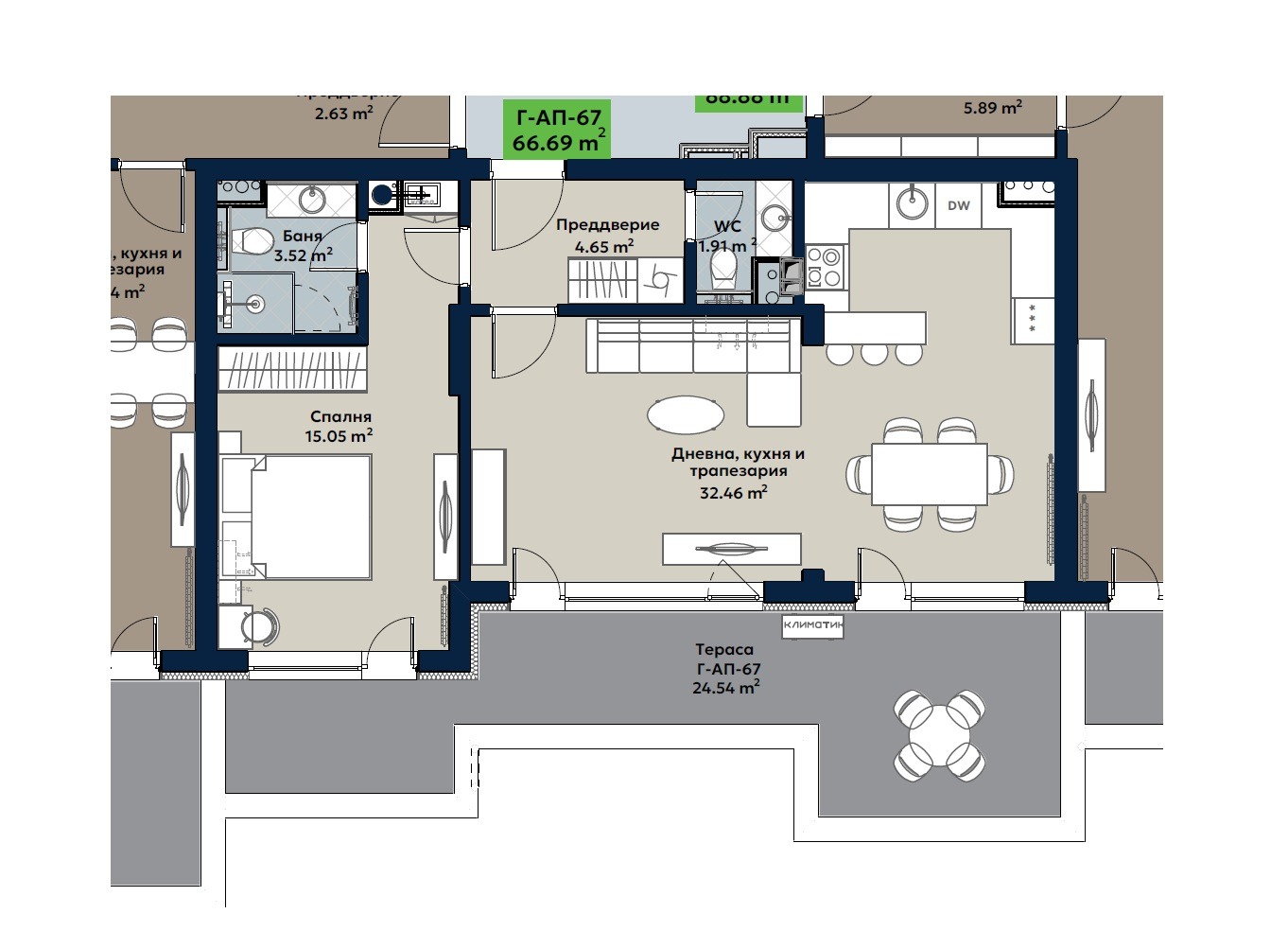 Продава 2-СТАЕН, гр. София, Витоша, снимка 13 - Апартаменти - 54133081