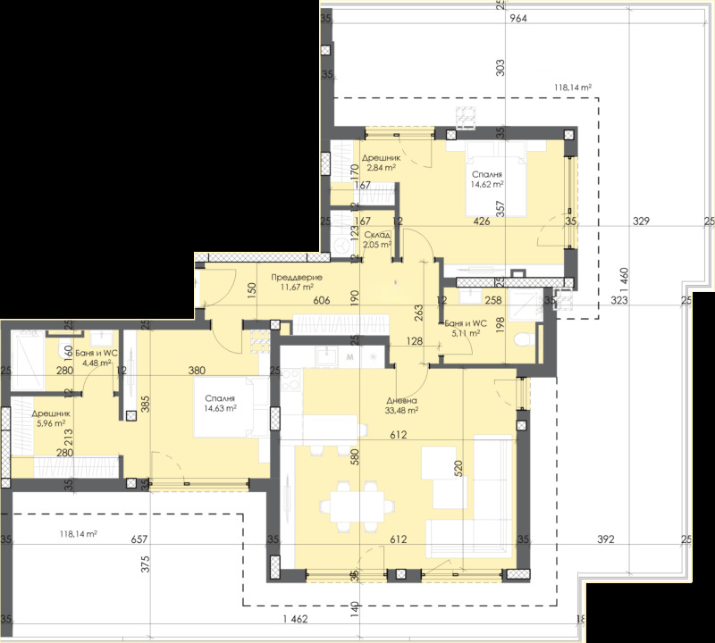 Zu verkaufen  2 Schlafzimmer Plowdiw , Trakija , 261 qm | 46984971 - Bild [2]