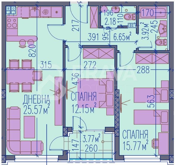Продава 3-СТАЕН, гр. Пловдив, Каменица 2, снимка 2 - Апартаменти - 52384037