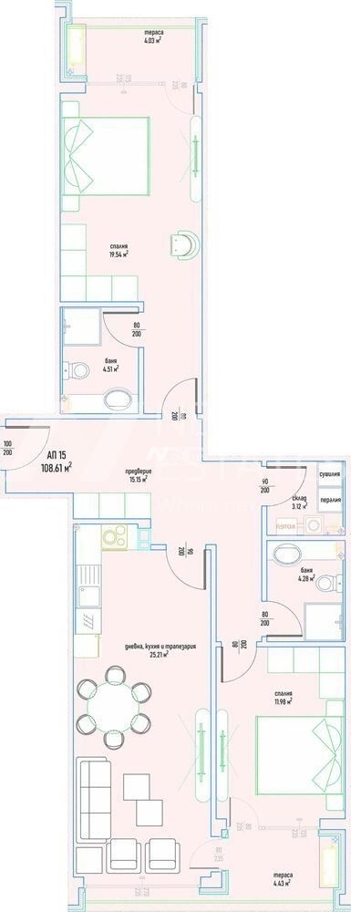 Продава 3-СТАЕН, гр. София, Малинова долина, снимка 6 - Апартаменти - 55463814
