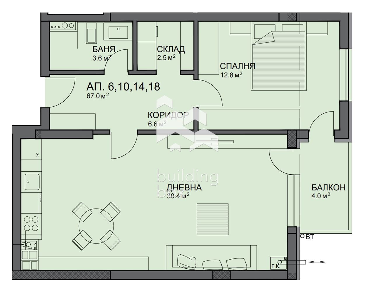 Продава 2-СТАЕН, гр. София, Малинова долина, снимка 4 - Апартаменти - 54541386