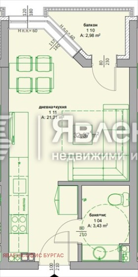 Til salg  Studie region Burgas , Pomorie , 37 kvm | 54153620 - billede [4]
