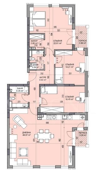 Продава 4-СТАЕН, гр. Пловдив, Гагарин, снимка 3 - Апартаменти - 51652982