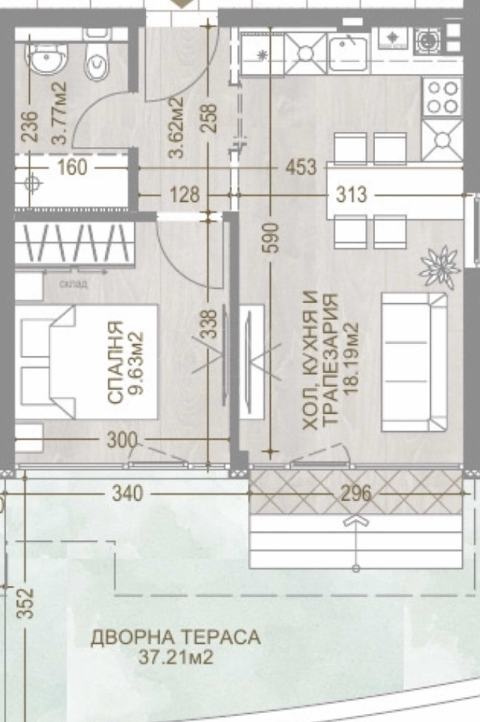 Продава 2-СТАЕН, гр. София, Манастирски ливади, снимка 3 - Апартаменти - 55276220