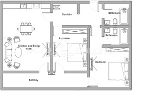 2 Schlafzimmer Zapaden, Plowdiw 1