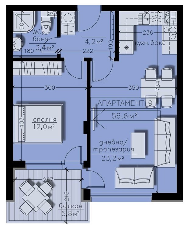 Продава 2-СТАЕН, гр. София, Бояна, снимка 3 - Aпартаменти - 48061704