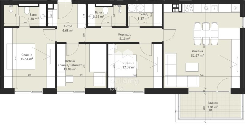 Продава 4-СТАЕН, гр. София, Малинова долина, снимка 2 - Апартаменти - 52303779