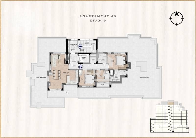 Продава 4-СТАЕН, гр. София, Банишора, снимка 5 - Апартаменти - 54122383