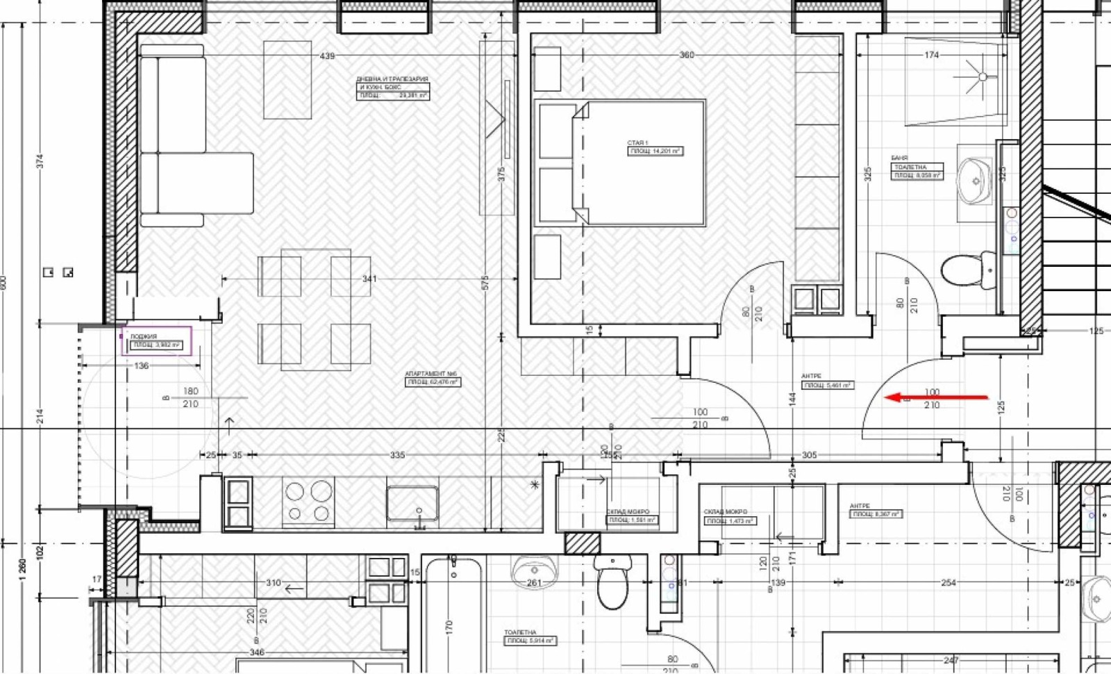 Продава 2-СТАЕН, гр. София, Кръстова вада, снимка 2 - Апартаменти - 53719437