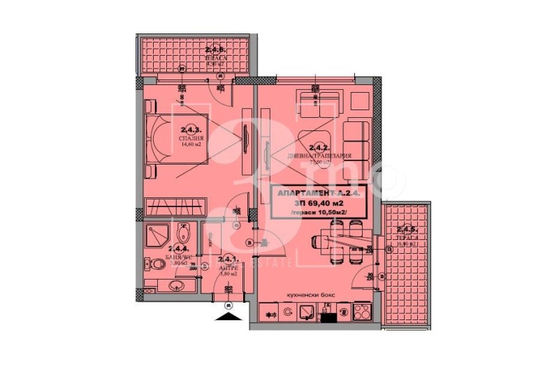 Satılık  1 yatak odası bölge Sofia , Gara Elin Pelin , 79 metrekare | 66326368 - görüntü [8]