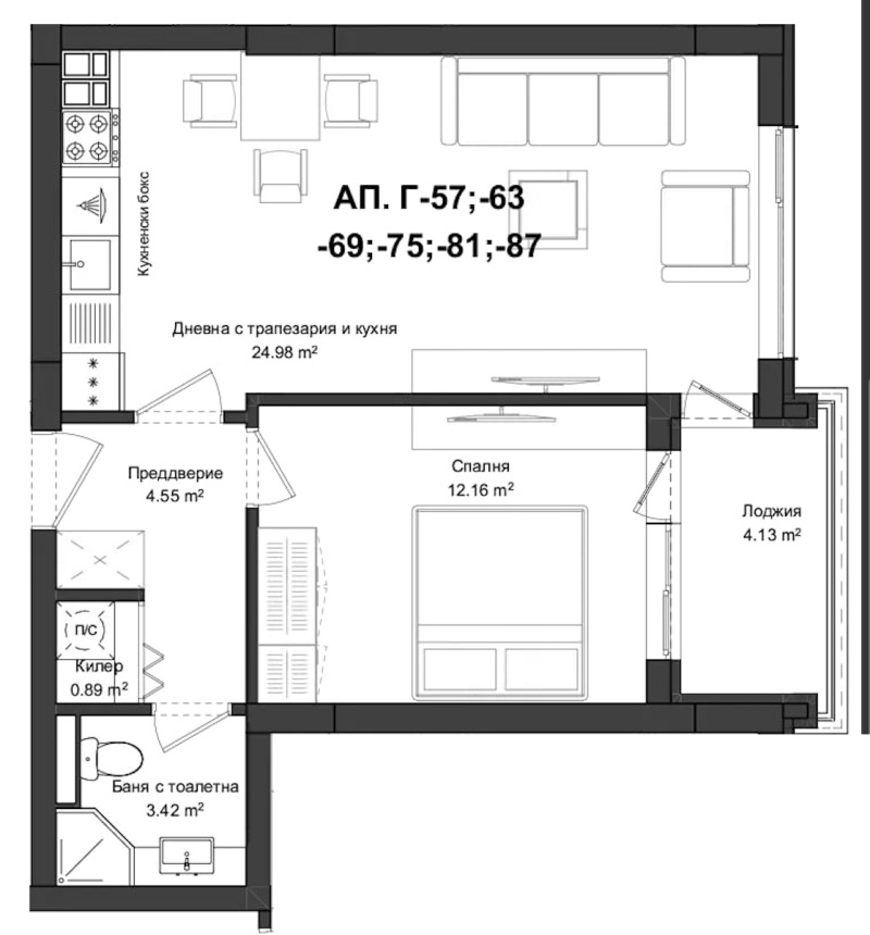 Продава 2-СТАЕН, гр. Пловдив, Гагарин, снимка 5 - Aпартаменти - 47436177