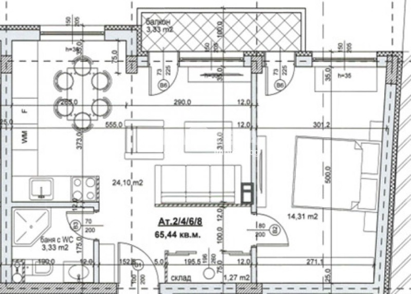 Продава  2-стаен град София , Надежда 4 , 66 кв.м | 22955960 - изображение [2]