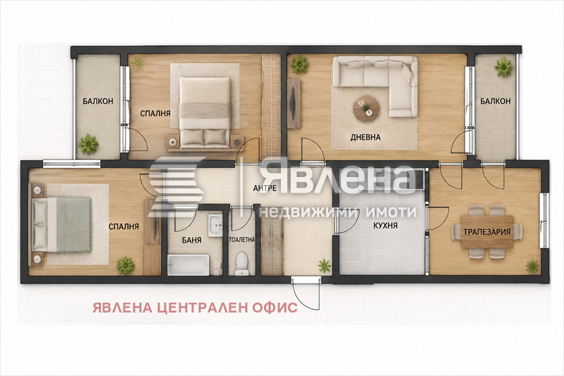 Продава 3-СТАЕН, гр. София, Стрелбище