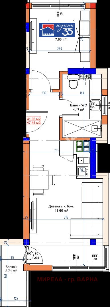 Продава 2-СТАЕН, гр. Варна, м-т Акчелар, снимка 9 - Апартаменти - 53419002