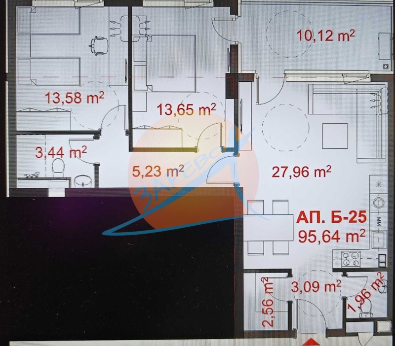 Продава 3-СТАЕН, гр. Бургас, Славейков, снимка 3 - Aпартаменти - 48653274