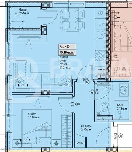 Продава 2-СТАЕН, гр. Пловдив, Христо Смирненски, снимка 4 - Апартаменти - 54026745