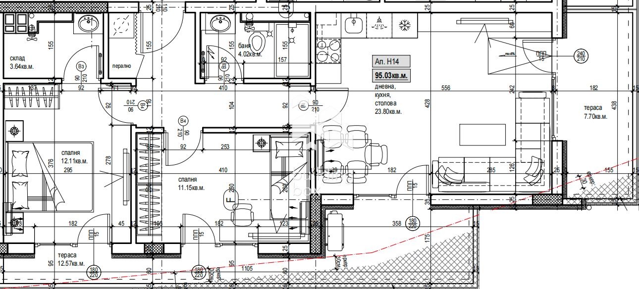 Продава 3-СТАЕН, гр. Пловдив, Христо Смирненски, снимка 2 - Апартаменти - 54350199