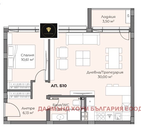 Продава  2-стаен град Пловдив , Христо Смирненски , 77 кв.м | 53694685 - изображение [2]