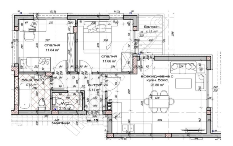 Продава 3-СТАЕН, гр. Варна, Виница, снимка 2 - Aпартаменти - 47397922