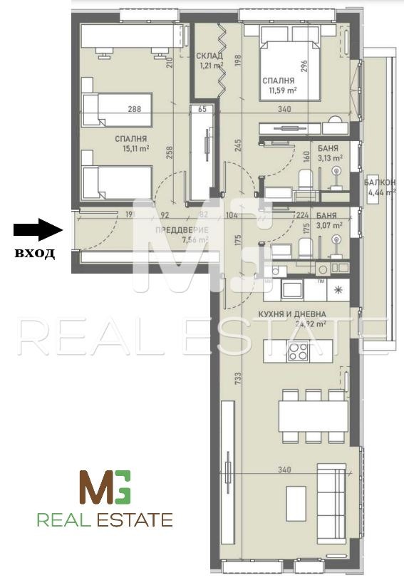 Na prodej  2 ložnice Sofia , Ovča kupel , 101 m2 | 72235031 - obraz [4]