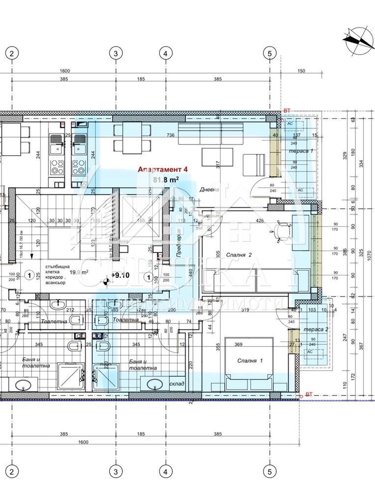 Продава 3-СТАЕН, гр. Благоевград, Идеален център, снимка 3 - Aпартаменти - 48278698