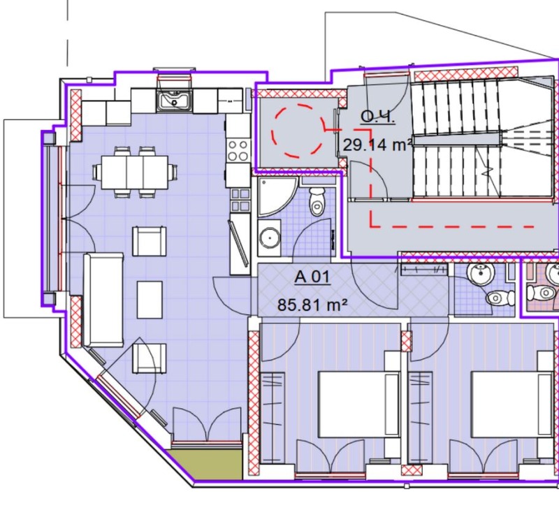 Na sprzedaż  2 sypialnie Sofia , Manastirski liwadi , 108 mkw | 12331371 - obraz [3]