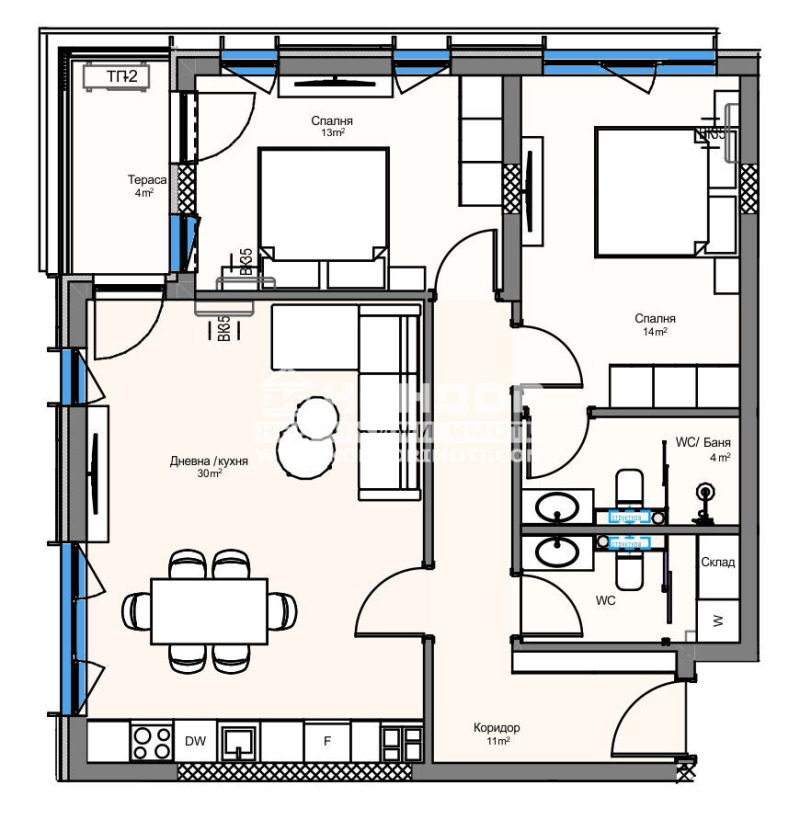 Продава  3-стаен град Пловдив , Кършияка , 104 кв.м | 23289886 - изображение [4]