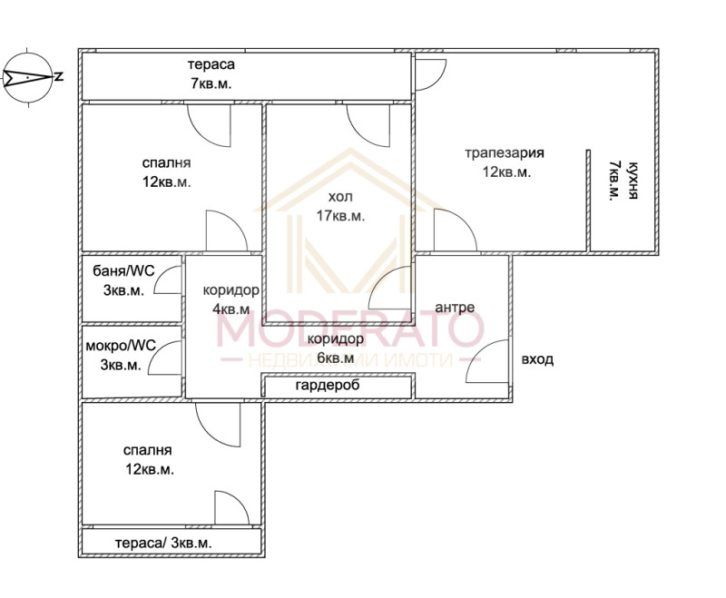 Продава  Многостаен град Бургас , Братя Миладинови , 95 кв.м | 38994284 - изображение [17]