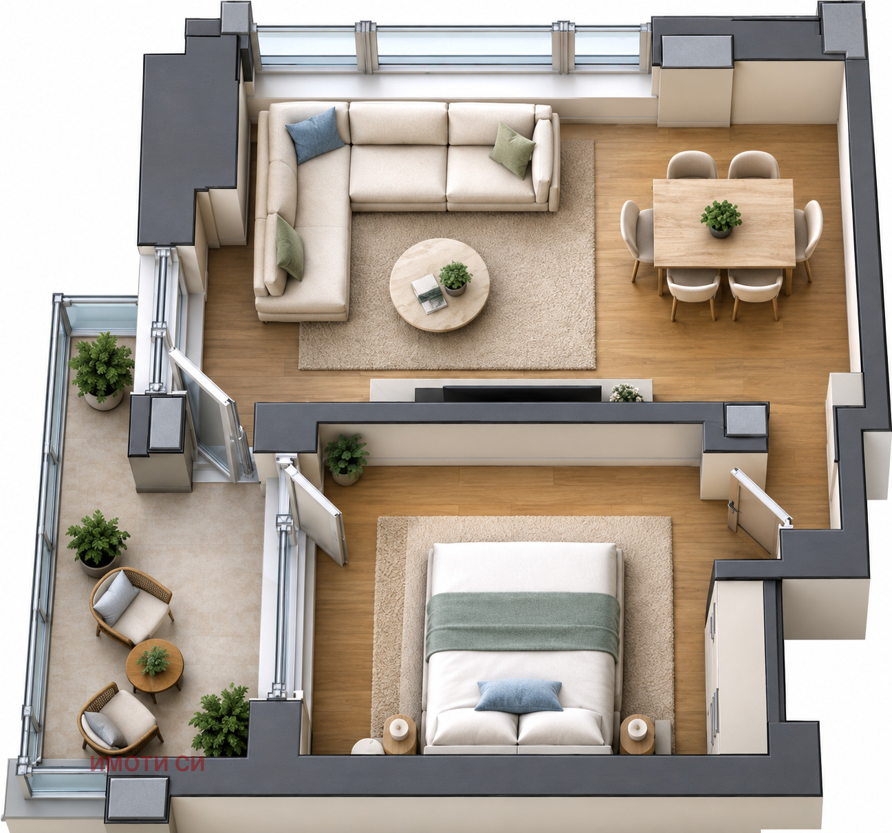Продава 2-СТАЕН, гр. Стара Загора, Център, снимка 5 - Апартаменти - 56700371