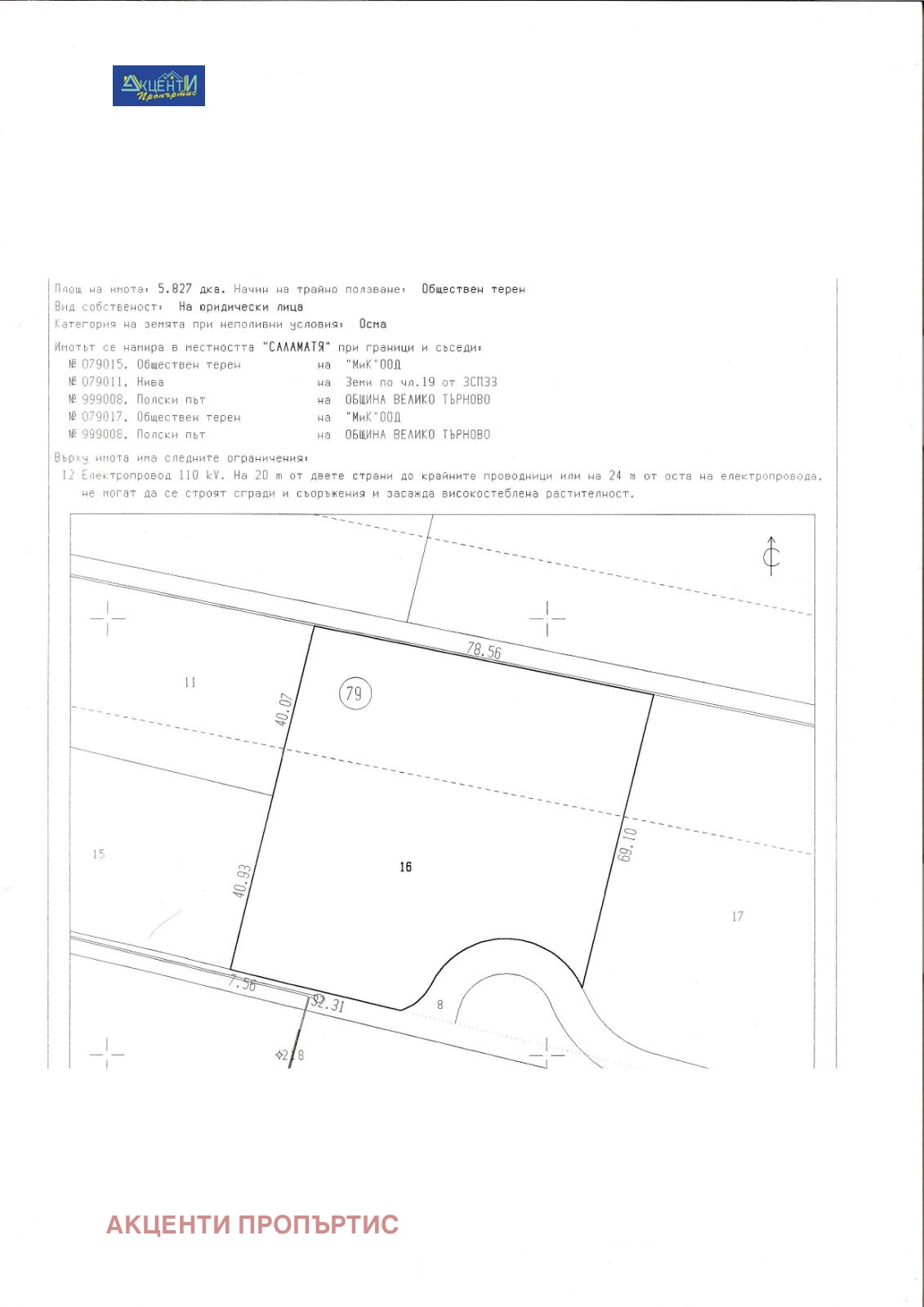 Продава ПАРЦЕЛ, гр. Велико Търново, Промишлена зона - Запад, снимка 2 - Парцели - 53120325