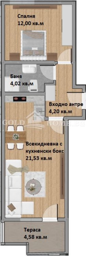 Продава 2-СТАЕН, гр. Пловдив, Христо Смирненски, снимка 2 - Апартаменти - 54452945