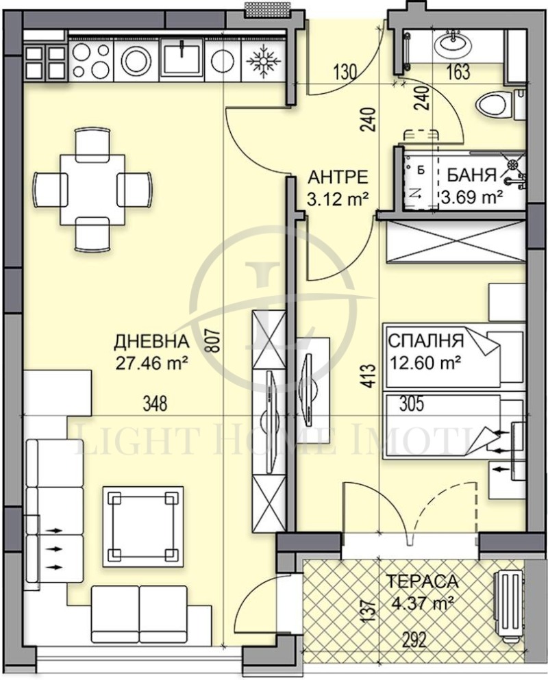 À venda  1 quarto Plovdiv , Gagarin , 71 m² | 38021070 - imagem [4]