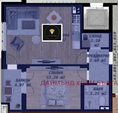 Продава 2-СТАЕН, гр. Пловдив, Беломорски, снимка 2 - Апартаменти - 56373480
