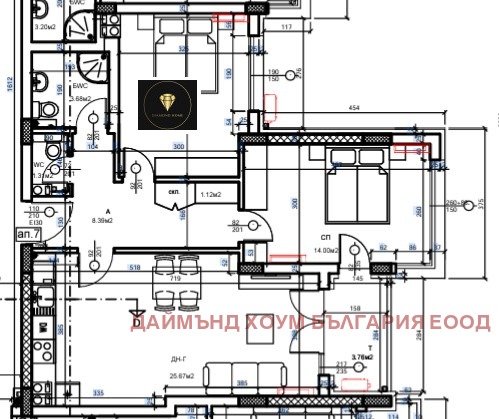 À vendre  2 chambres Plovdiv , Hristo Smirnenski , 104 m² | 78079335 - image [3]