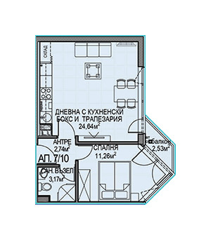 Продава 2-СТАЕН, гр. София, Обеля 2, снимка 3 - Апартаменти - 51733676