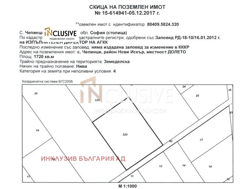 Продается  Сюжет София , Чепинци , 1720 кв.м | 86977523 - изображение [2]
