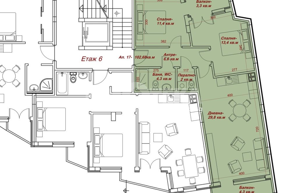Продава 3-СТАЕН, гр. Варна, Операта, снимка 2 - Апартаменти - 54330500