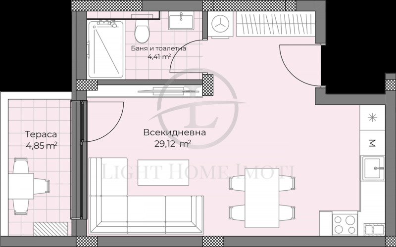 Продава 1-СТАЕН, гр. Пловдив, Остромила, снимка 5 - Aпартаменти - 47580317