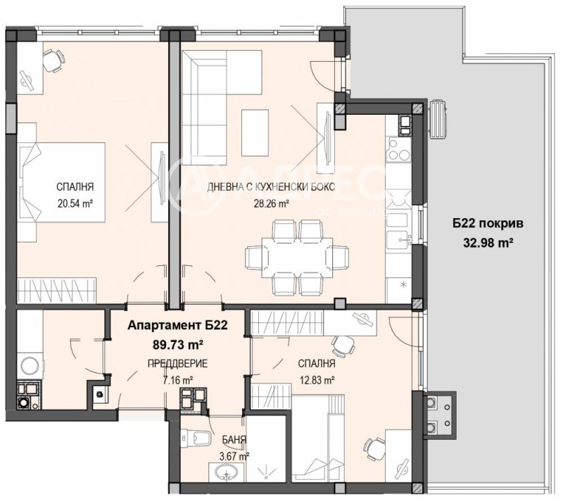 Продава 3-СТАЕН, гр. София, Кръстова вада, снимка 3 - Апартаменти - 52202131