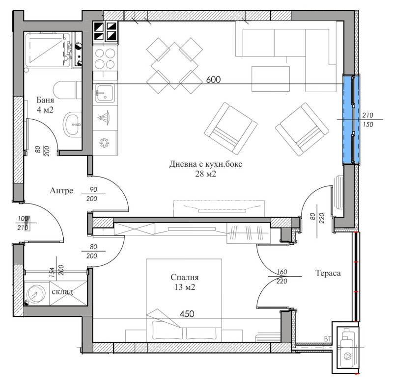 Продава 2-СТАЕН, гр. Пловдив, Беломорски, снимка 2 - Апартаменти - 53452468