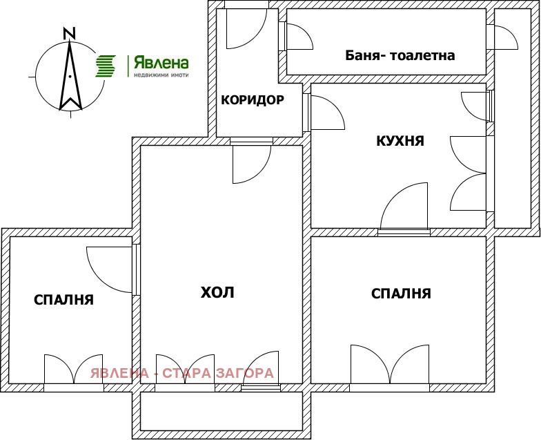 De vânzare  3 dormitoare Stara Zagora , Țentâr , 84 mp | 13348805