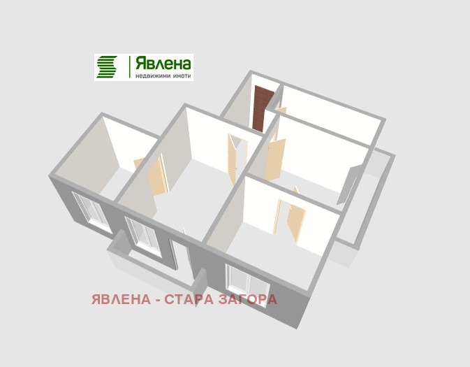 Продаја  3 спаваће собе Стара Загора , Центар , 84 м2 | 13348805 - слика [2]