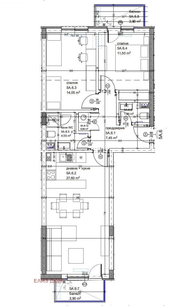 À venda  2 quartos Varna , Kaisieva gradina , 102 m² | 12384827 - imagem [2]