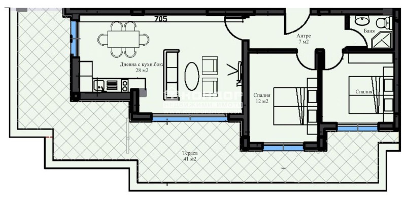 Na prodej  2 ložnice Plovdiv , Ostromila , 123 m2 | 18136132 - obraz [2]
